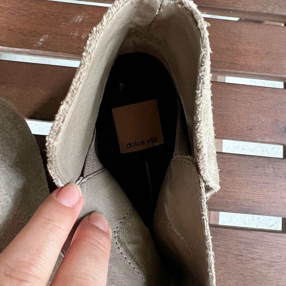 Dolce Vita Taupe Ankle Booties - Picture 8 of 10